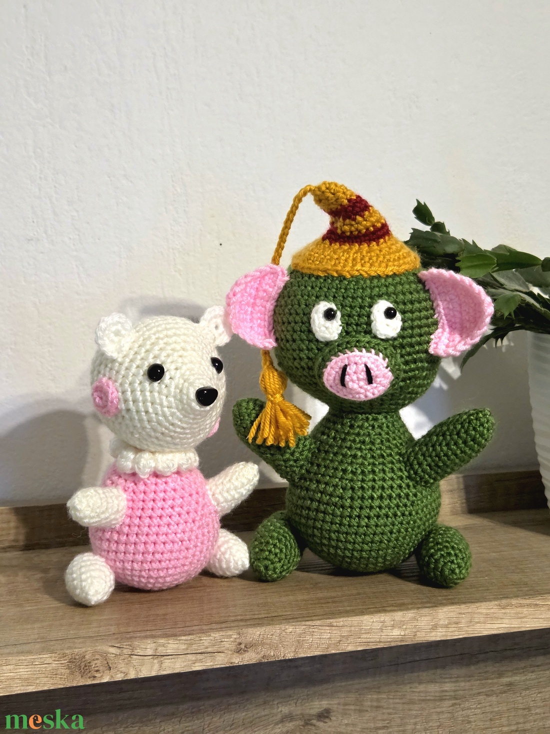 Horgolt Mazsola  és Tádé - játék & sport - plüssállat & játékfigura - plüss mesefigurák - Meska.hu