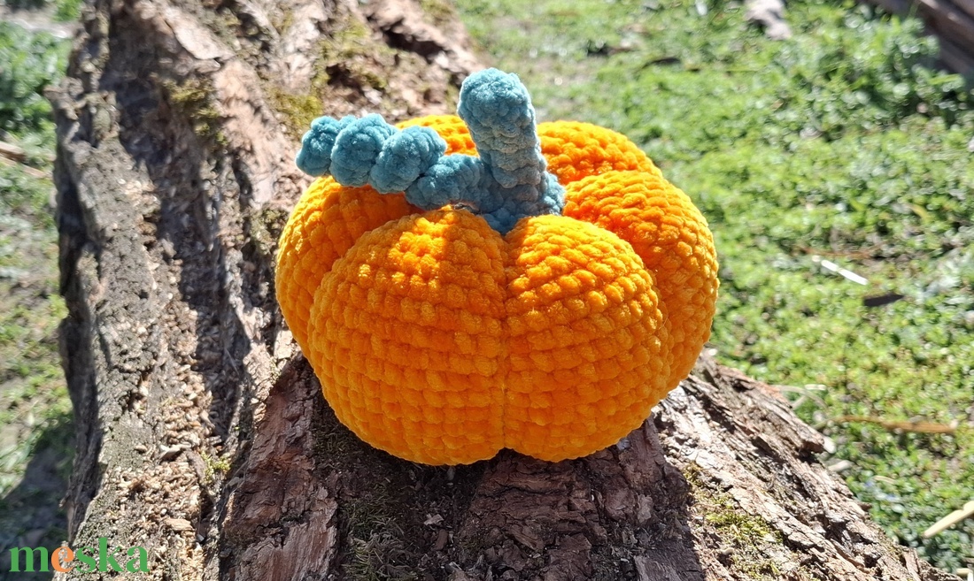 Őszi horgolt tök - otthon & életmód - dekoráció - halloween - halloweeni tök - Meska.hu