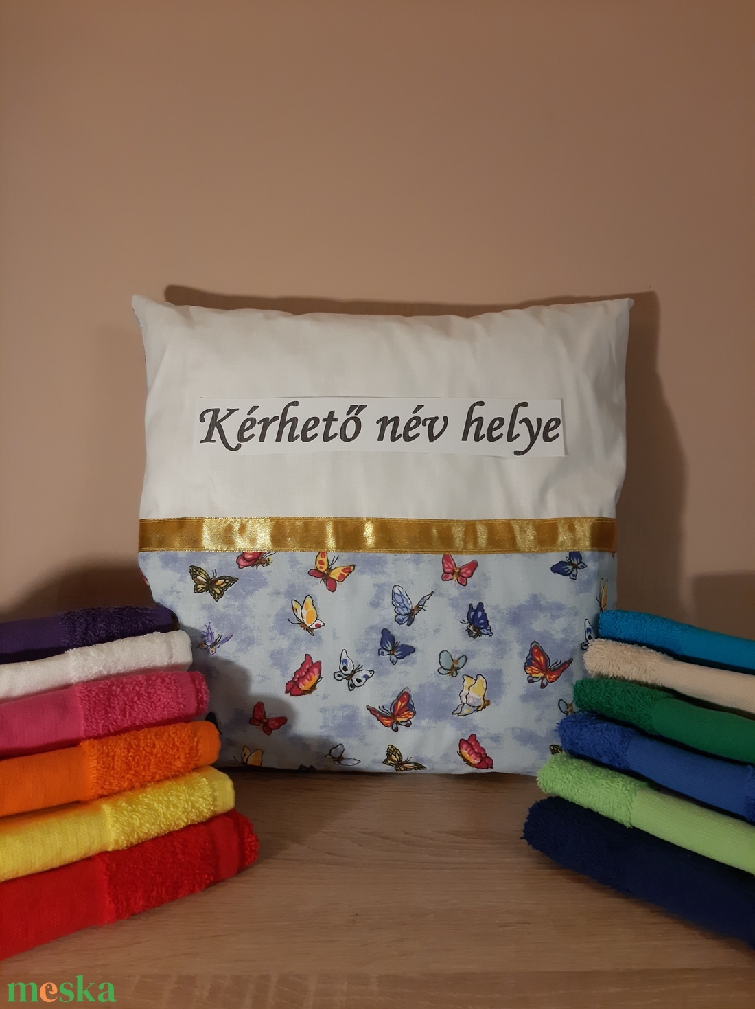 Egyedi névre szóló pillangós párna + törölköző - otthon & életmód - lakástextil - párna & párnahuzat - Meska.hu Egyedi névre szóló pillangós párna + törölköző - otthon & életmód - lakástextil - párna & párnahuzat - Meska.hu