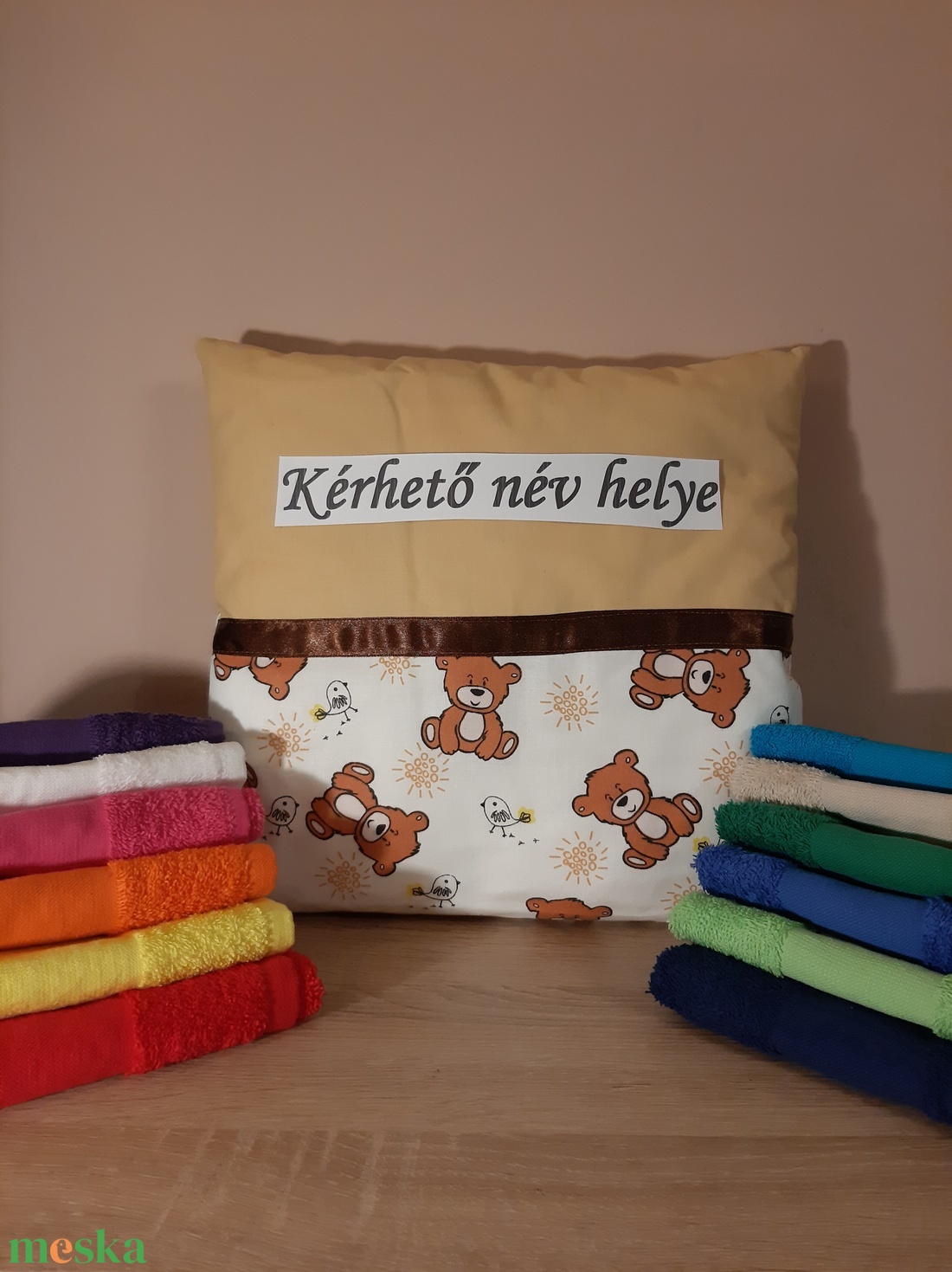 Egyedi névre szóló macis párna + törölköző - otthon & életmód - lakástextil - párna & párnahuzat - Meska.hu Egyedi névre szóló macis párna + törölköző - otthon & életmód - lakástextil - párna & párnahuzat - Meska.hu