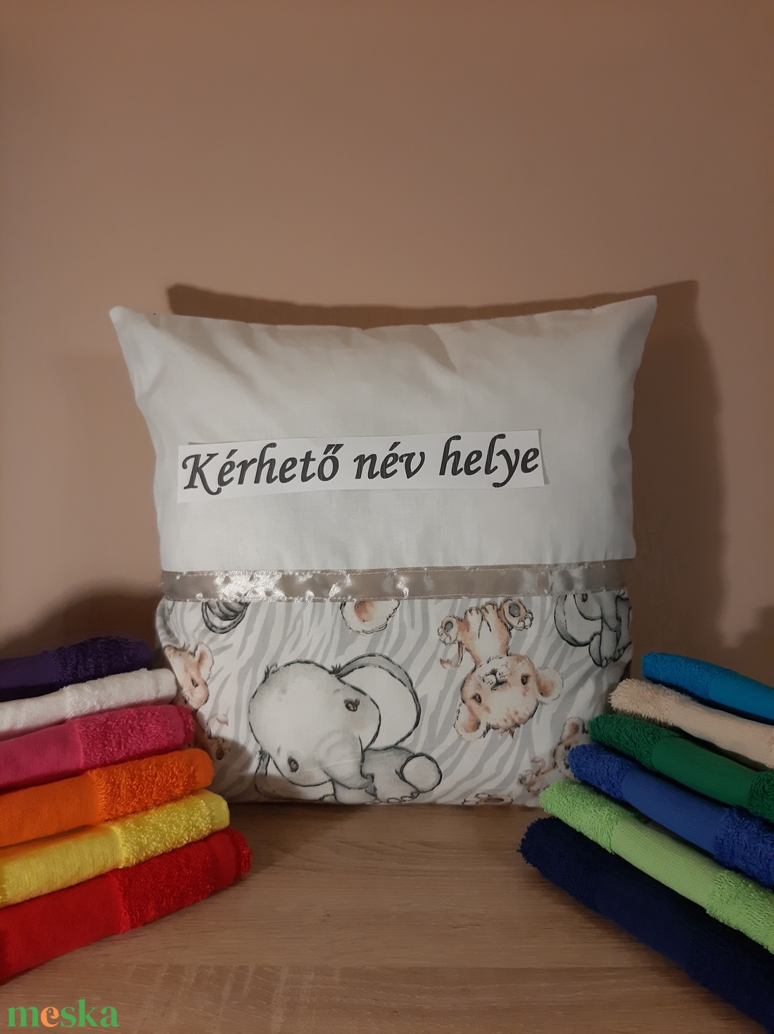 Egyedi névre szóló elefántos párna + törölköző - otthon & életmód - lakástextil - párna & párnahuzat - Meska.hu Egyedi névre szóló elefántos párna + törölköző - otthon & életmód - lakástextil - párna & párnahuzat - Meska.hu