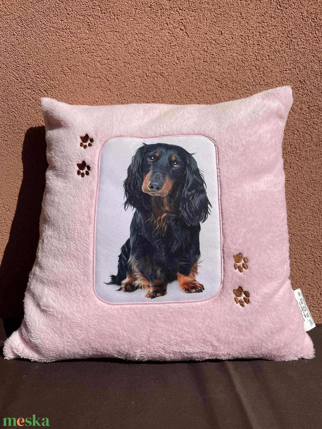 Tacskós tappancsos párna - otthon & életmód - lakástextil - párna & párnahuzat - Meska.hu