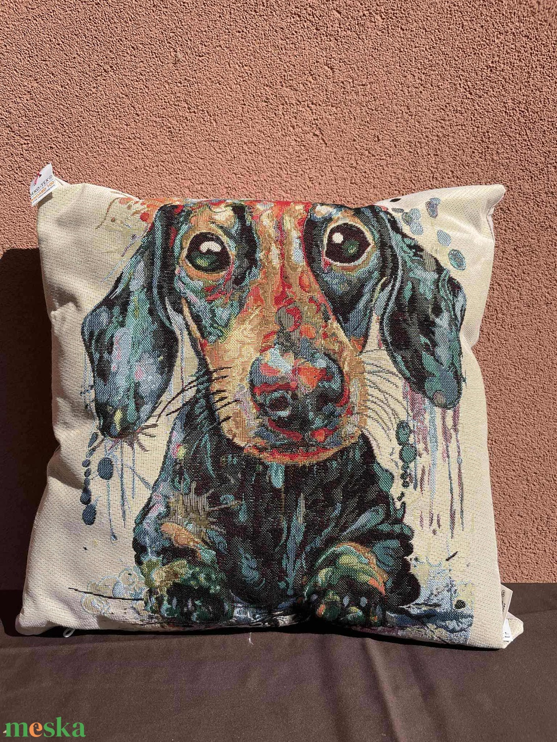 Tacskós párna - otthon & életmód - lakástextil - párna & párnahuzat - Meska.hu