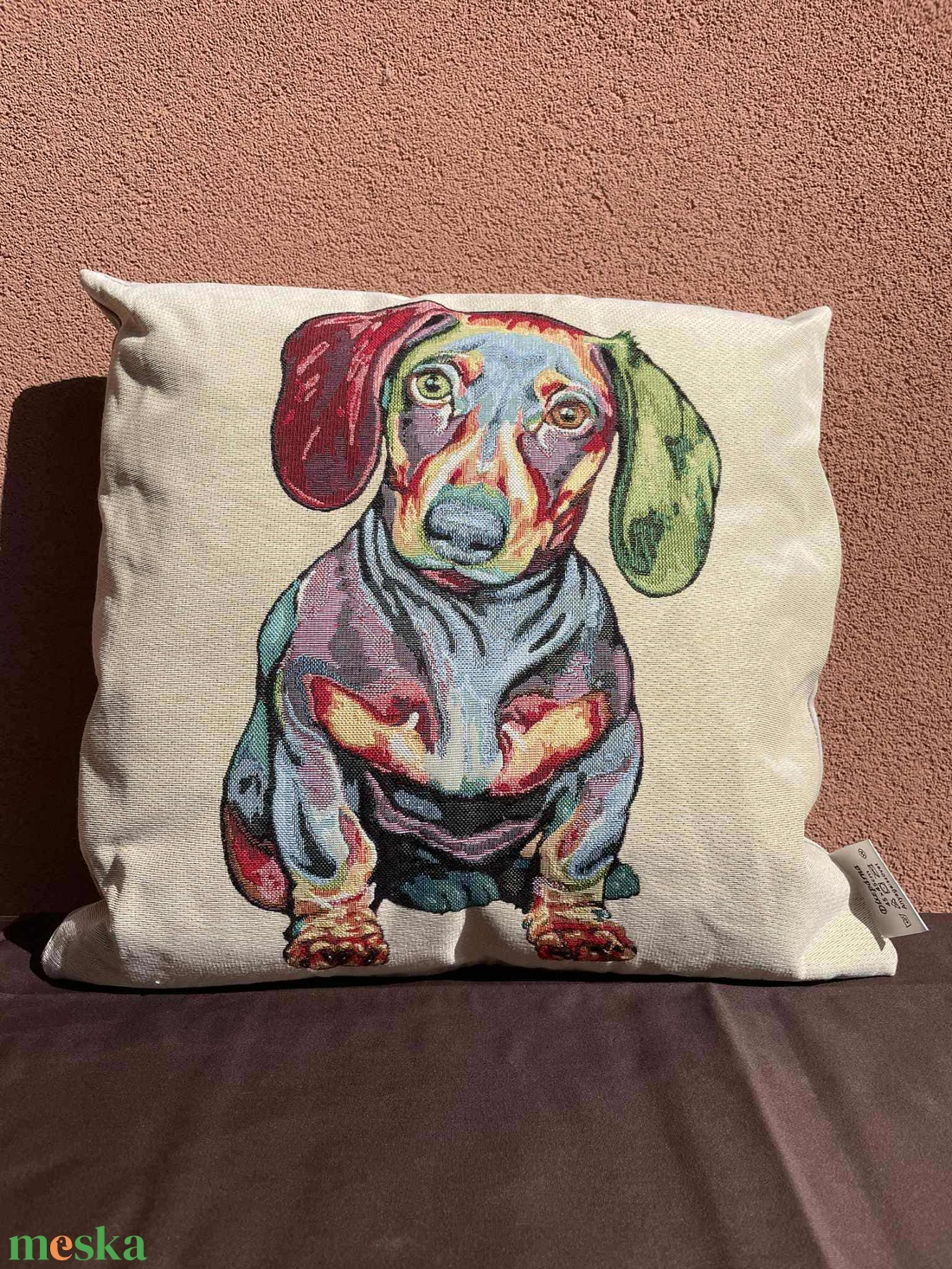 Tacskós párna - otthon & életmód - lakástextil - párna & párnahuzat - Meska.hu