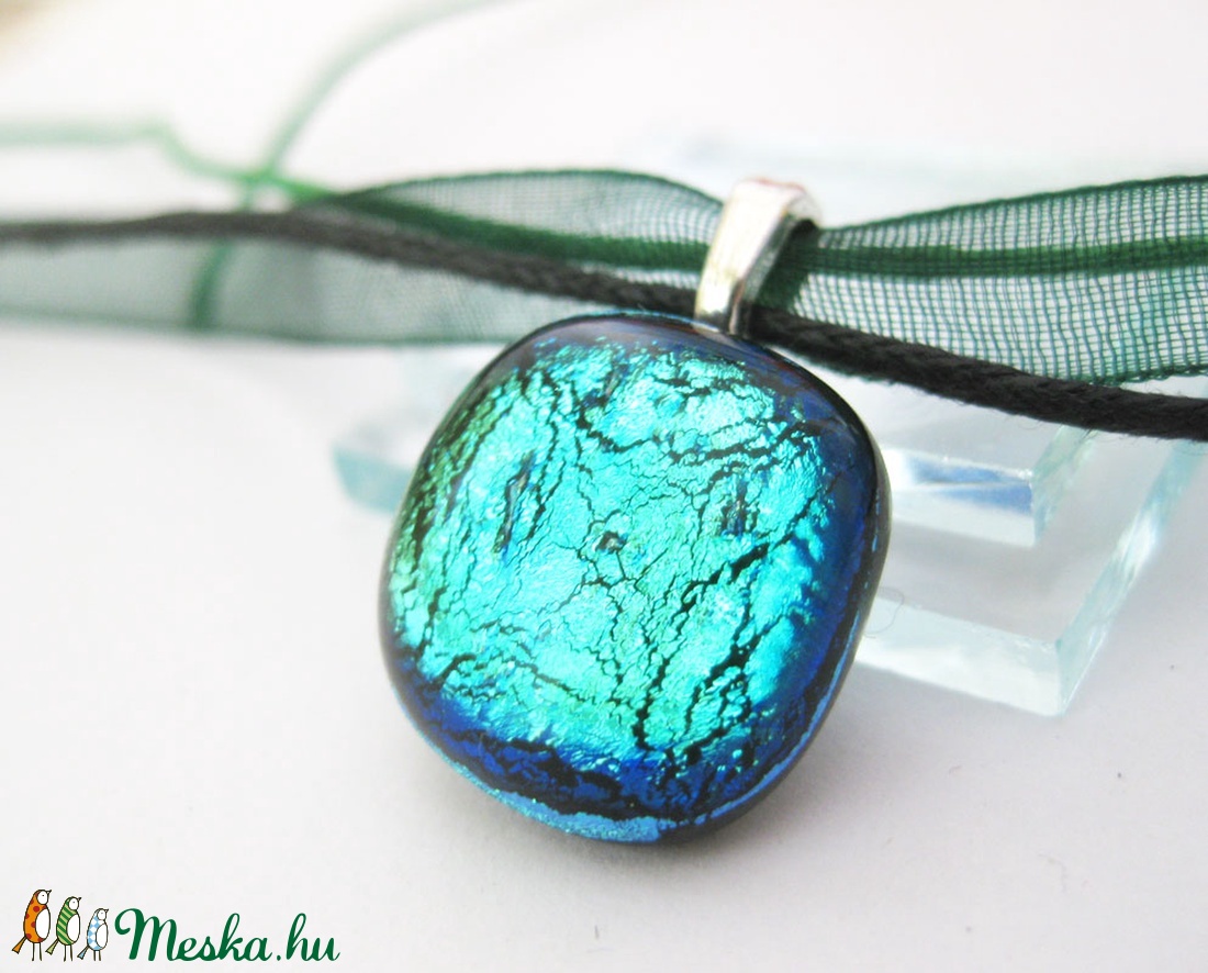 Pici mesetó dichroic üvegékszer medál - - Meska.hu Pici mesetó dichroic üvegékszer medál - - Meska.hu