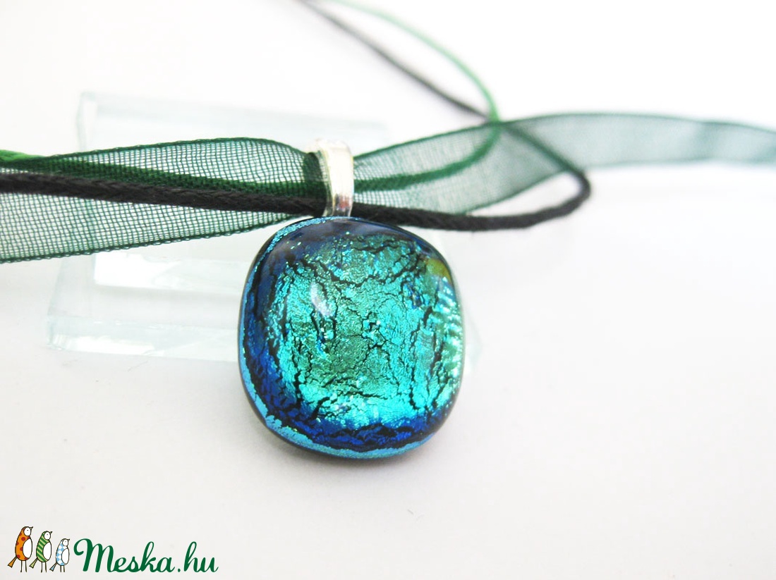 Pici mesetó dichroic üvegékszer medál - - Meska.hu Pici mesetó dichroic üvegékszer medál - - Meska.hu