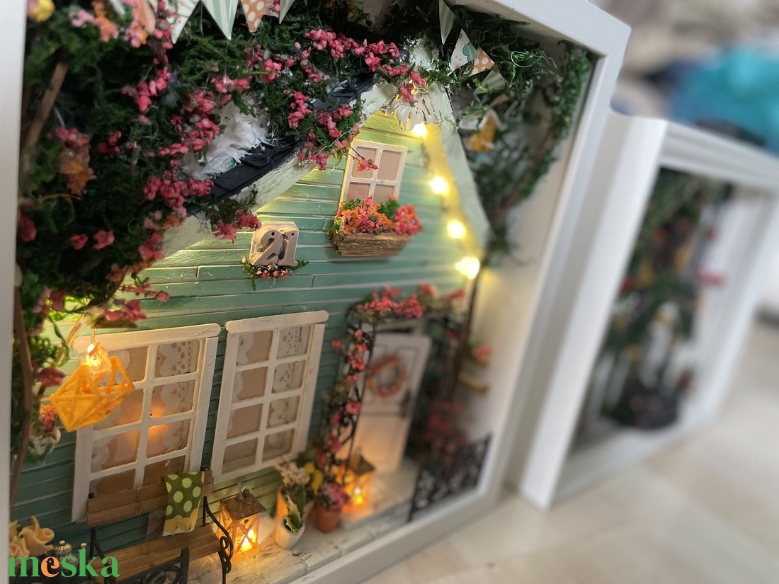 Éva néni háza - miniatűr dobozkép keretben - otthon & életmód - dekoráció - kép & falikép - 3d képek - Meska.hu Éva néni háza - miniatűr dobozkép keretben - otthon & életmód - dekoráció - kép & falikép - 3d képek - Meska.hu