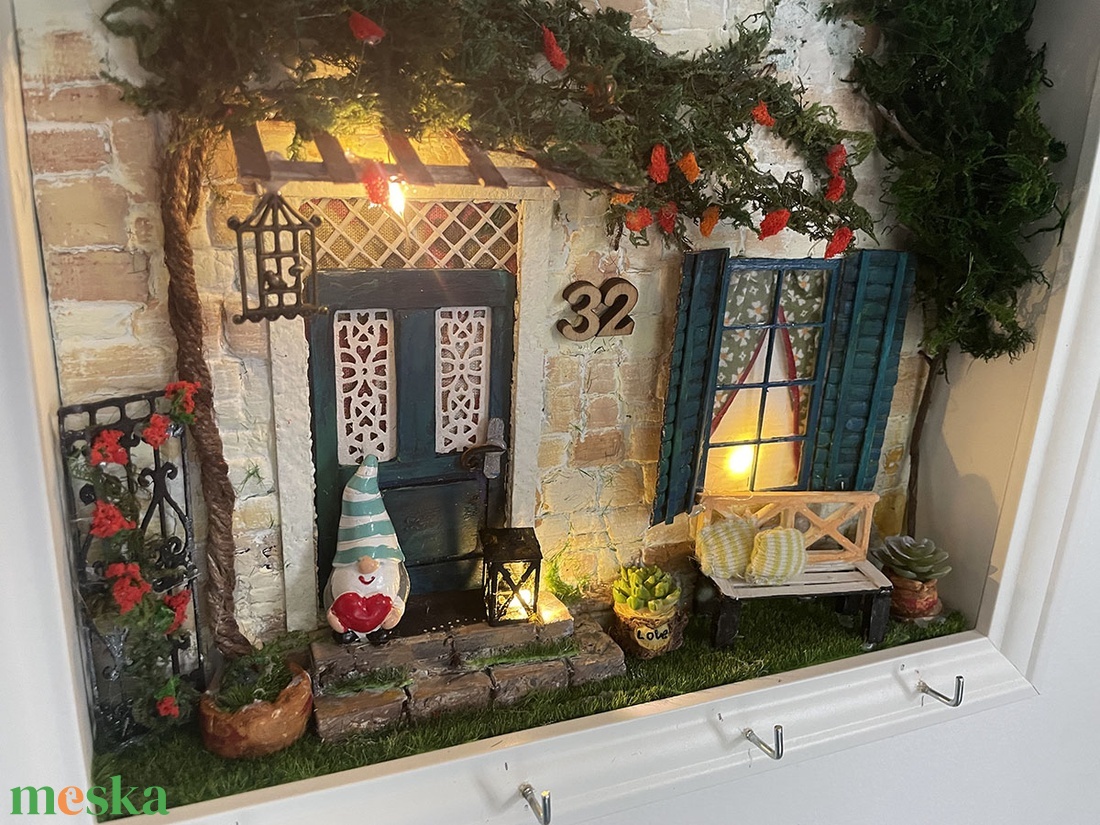 Házikó a horvát tengerparton - miniatűr dobozkép - fali kulcstartó - otthon & életmód - dekoráció - kép & falikép - 3d képek - Meska.hu Házikó a horvát tengerparton - miniatűr dobozkép - fali kulcstartó - otthon & életmód - dekoráció - kép & falikép - 3d képek - Meska.hu