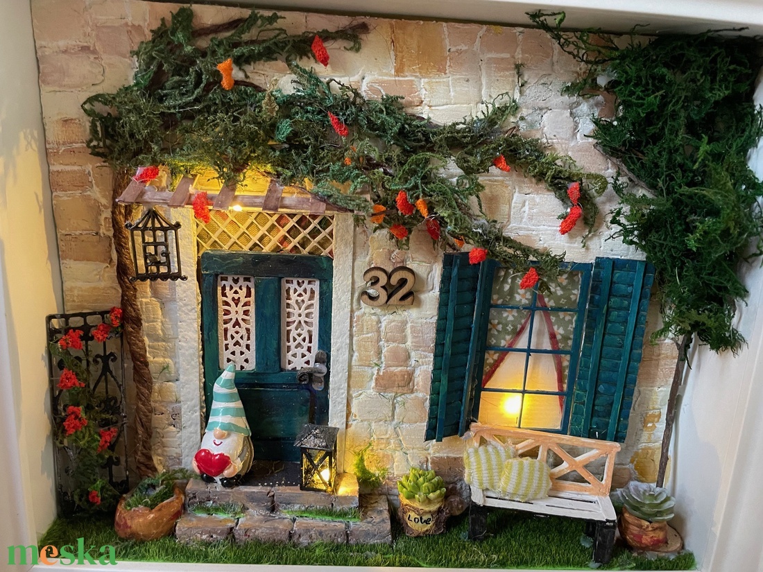Házikó a horvát tengerparton - miniatűr dobozkép - fali kulcstartó - otthon & életmód - dekoráció - kép & falikép - 3d képek - Meska.hu Házikó a horvát tengerparton - miniatűr dobozkép - fali kulcstartó - otthon & életmód - dekoráció - kép & falikép - 3d képek - Meska.hu