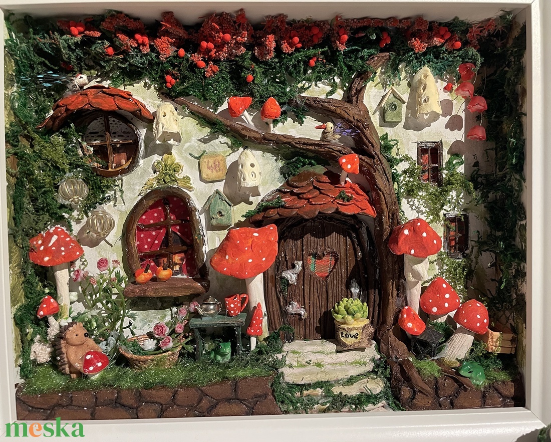 Gomba utca 49 - miniatűr dobozkép -fali kulcstartó - otthon & életmód - dekoráció - kép & falikép - 3d képek - Meska.hu Gomba utca 49 - miniatűr dobozkép -fali kulcstartó - otthon & életmód - dekoráció - kép & falikép - 3d képek - Meska.hu