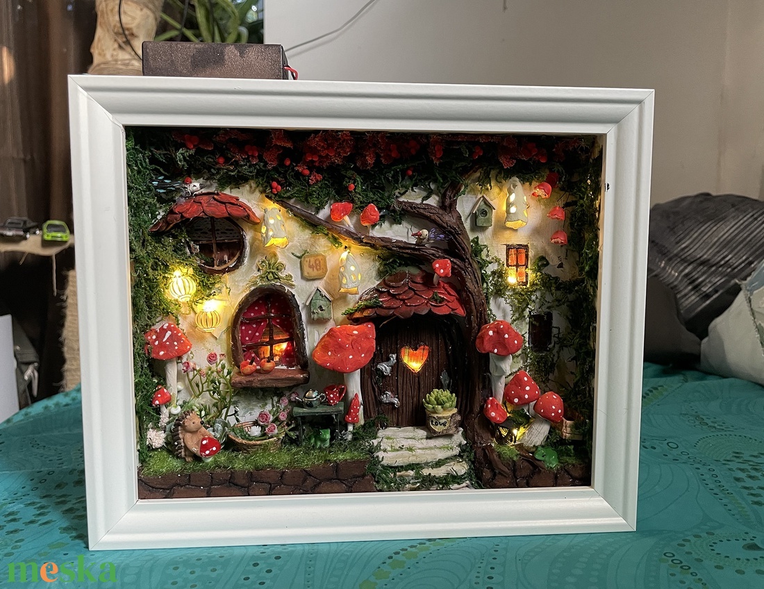 Gomba utca 49 - miniatűr dobozkép -fali kulcstartó - otthon & életmód - dekoráció - kép & falikép - 3d képek - Meska.hu Gomba utca 49 - miniatűr dobozkép -fali kulcstartó - otthon & életmód - dekoráció - kép & falikép - 3d képek - Meska.hu