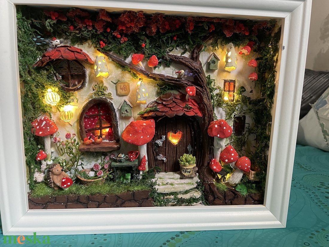 Gomba utca 49 - miniatűr dobozkép -fali kulcstartó - otthon & életmód - dekoráció - kép & falikép - 3d képek - Meska.hu Gomba utca 49 - miniatűr dobozkép -fali kulcstartó - otthon & életmód - dekoráció - kép & falikép - 3d képek - Meska.hu