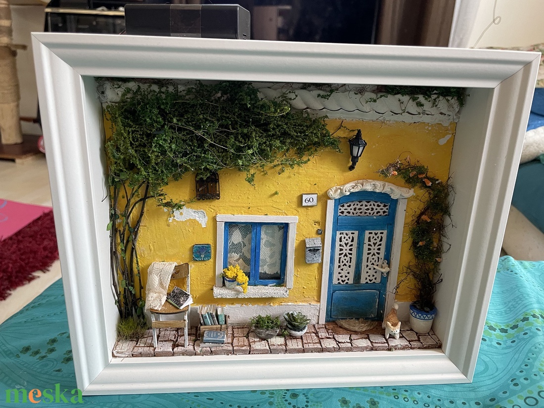 Provance - miniatűr dobozkép - fali kulcstartó  - otthon & életmód - dekoráció - fali és függő dekoráció - fali kulcstartó - Meska.hu