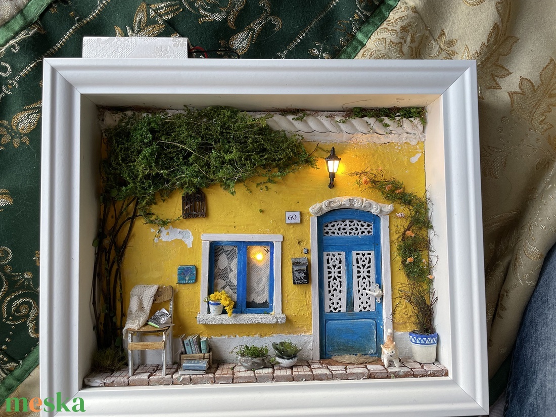 Provance - miniatűr dobozkép - fali kulcstartó  - otthon & életmód - dekoráció - fali és függő dekoráció - fali kulcstartó - Meska.hu