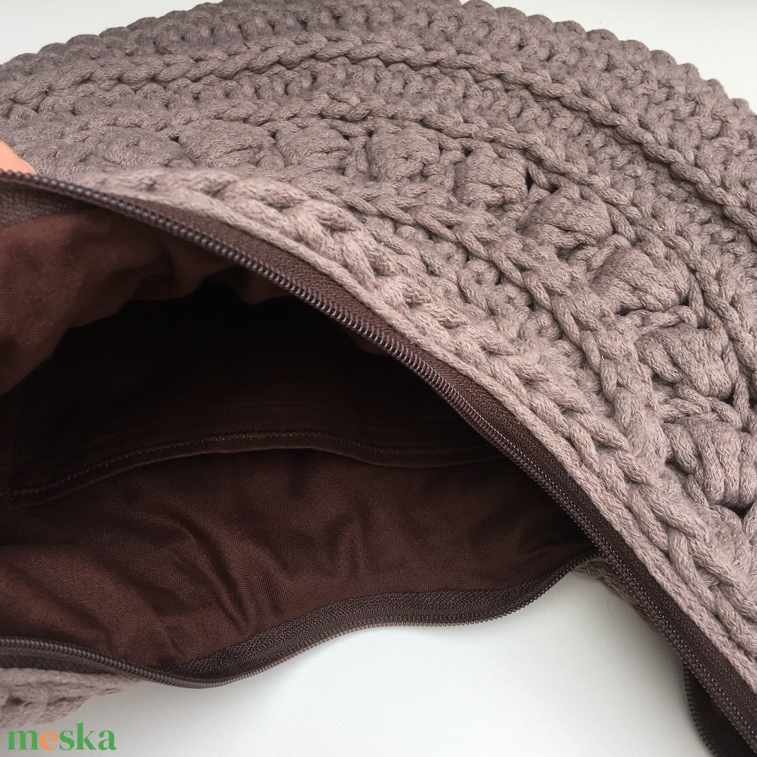 Nagy félhold válltáska - táska & tok - kézitáska & válltáska - nagy pakolós táska - Meska.hu