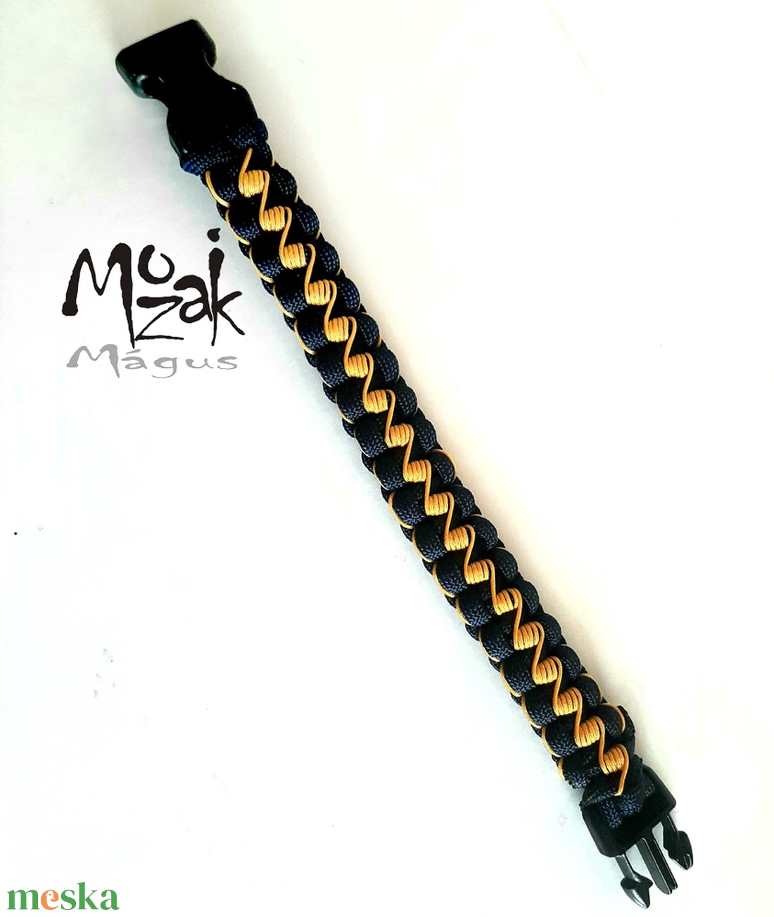 Mélykék-sárga paracord karkötő Cikk-Cakk - ékszer - karkötő - fonott karkötő - Meska.hu Mélykék-sárga paracord karkötő Cikk-Cakk - ékszer - karkötő - fonott karkötő - Meska.hu
