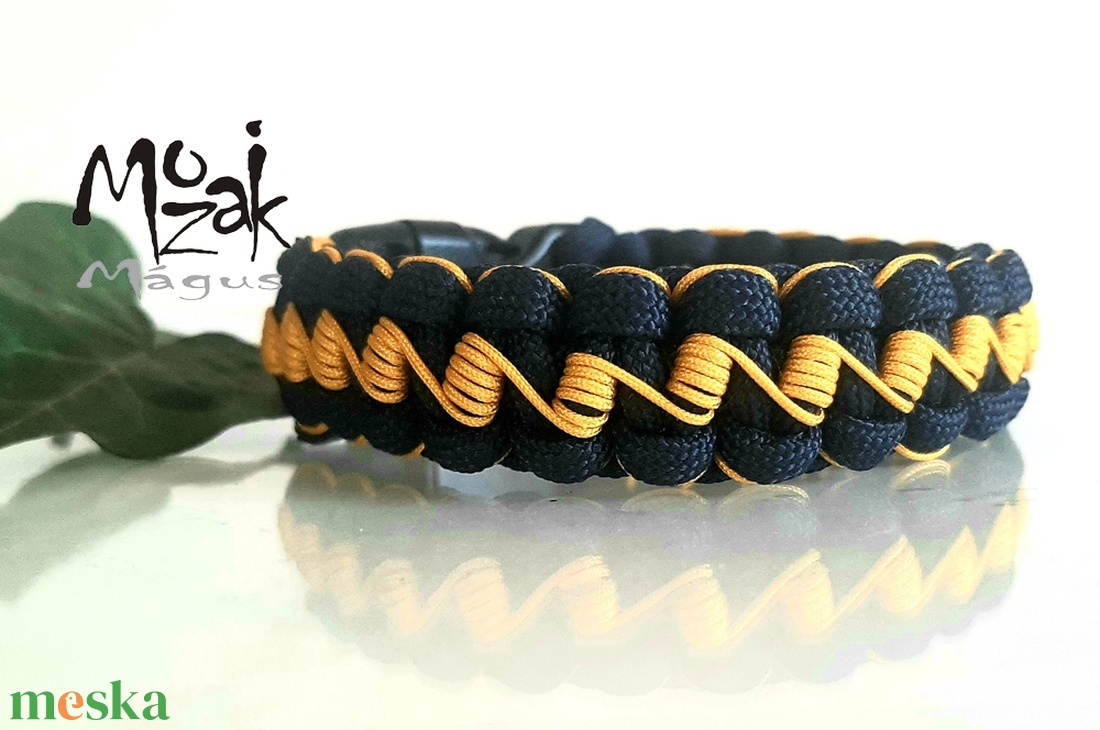 Mélykék-sárga paracord karkötő Cikk-Cakk - ékszer - karkötő - fonott karkötő - Meska.hu Mélykék-sárga paracord karkötő Cikk-Cakk - ékszer - karkötő - fonott karkötő - Meska.hu