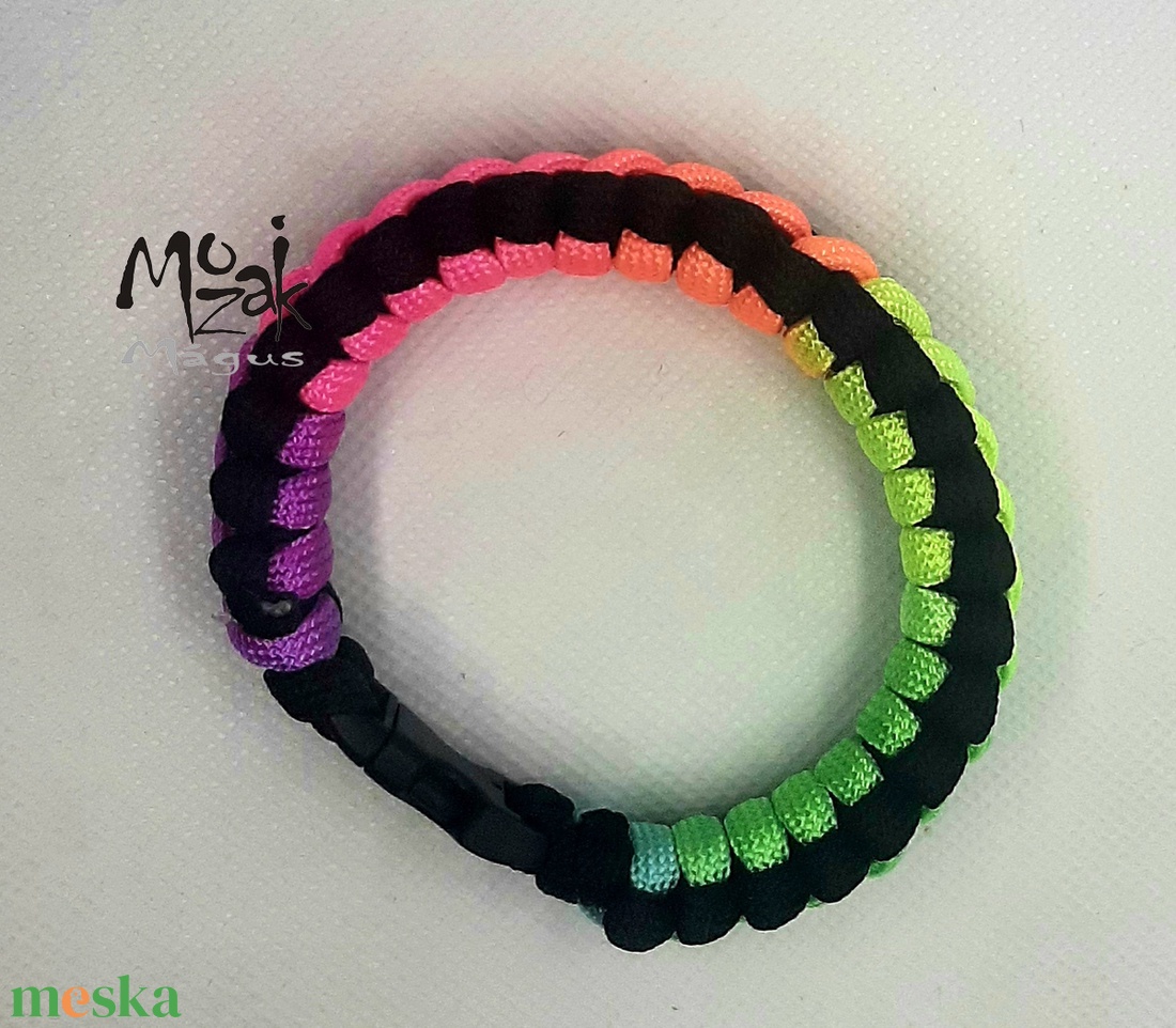 Nyárra: szivárvány paracord karkötő !!! - ékszer - karkötő - fonott karkötő - Meska.hu Nyárra: szivárvány paracord karkötő !!! - ékszer - karkötő - fonott karkötő - Meska.hu