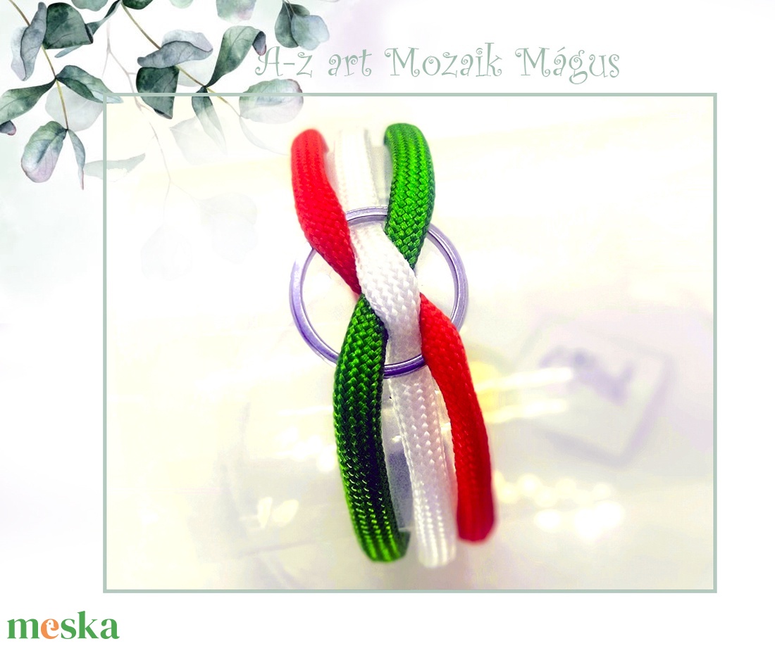 Karikás nemzeti szín paracord karkötő - ékszer - karkötő - fonott karkötő - Meska.hu Karikás nemzeti szín paracord karkötő - ékszer - karkötő - fonott karkötő - Meska.hu