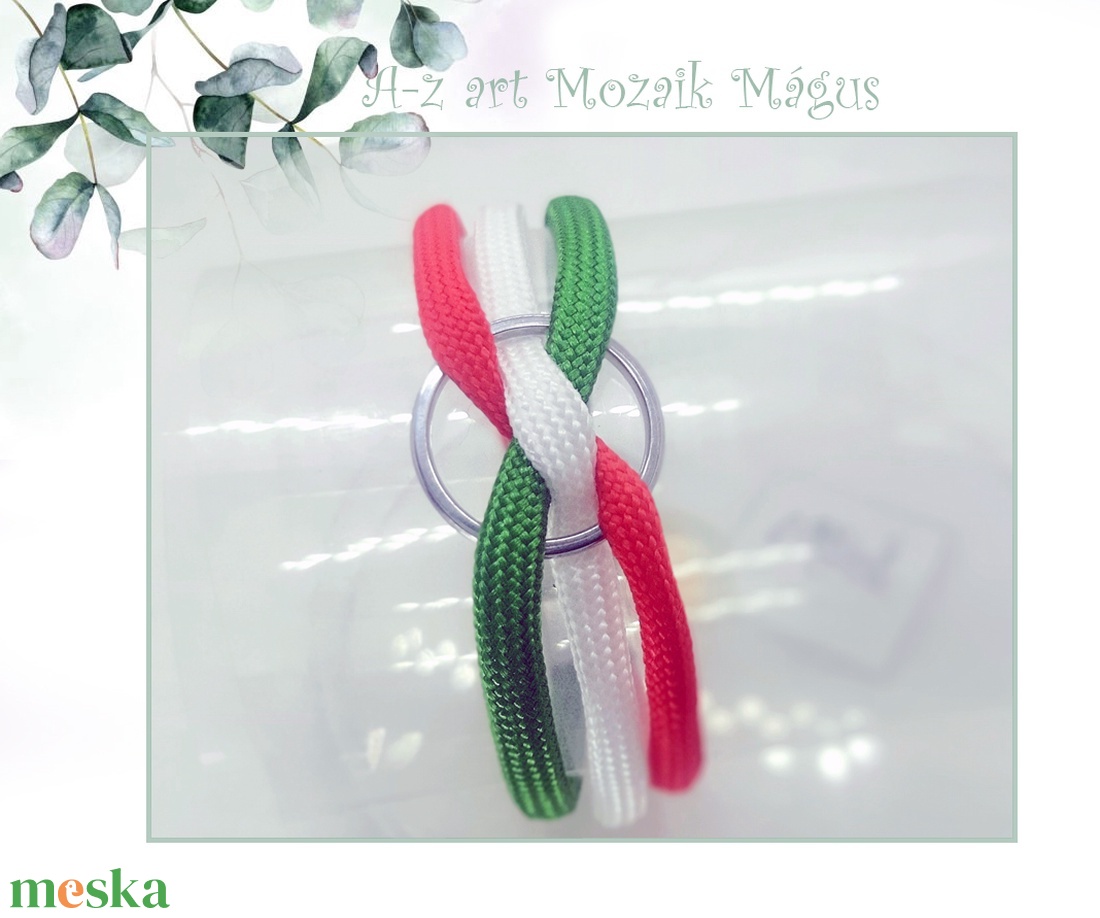Karikás nemzeti szín paracord karkötő - ékszer - karkötő - fonott karkötő - Meska.hu Karikás nemzeti szín paracord karkötő - ékszer - karkötő - fonott karkötő - Meska.hu