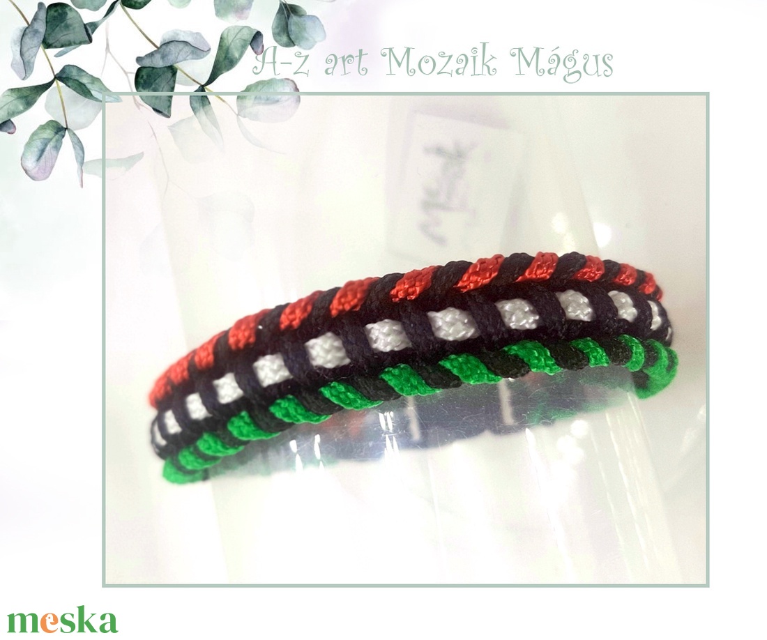 Keskeny nemzeti paracord karkötő - ékszer - karkötő - fonott karkötő - Meska.hu Keskeny nemzeti paracord karkötő - ékszer - karkötő - fonott karkötő - Meska.hu