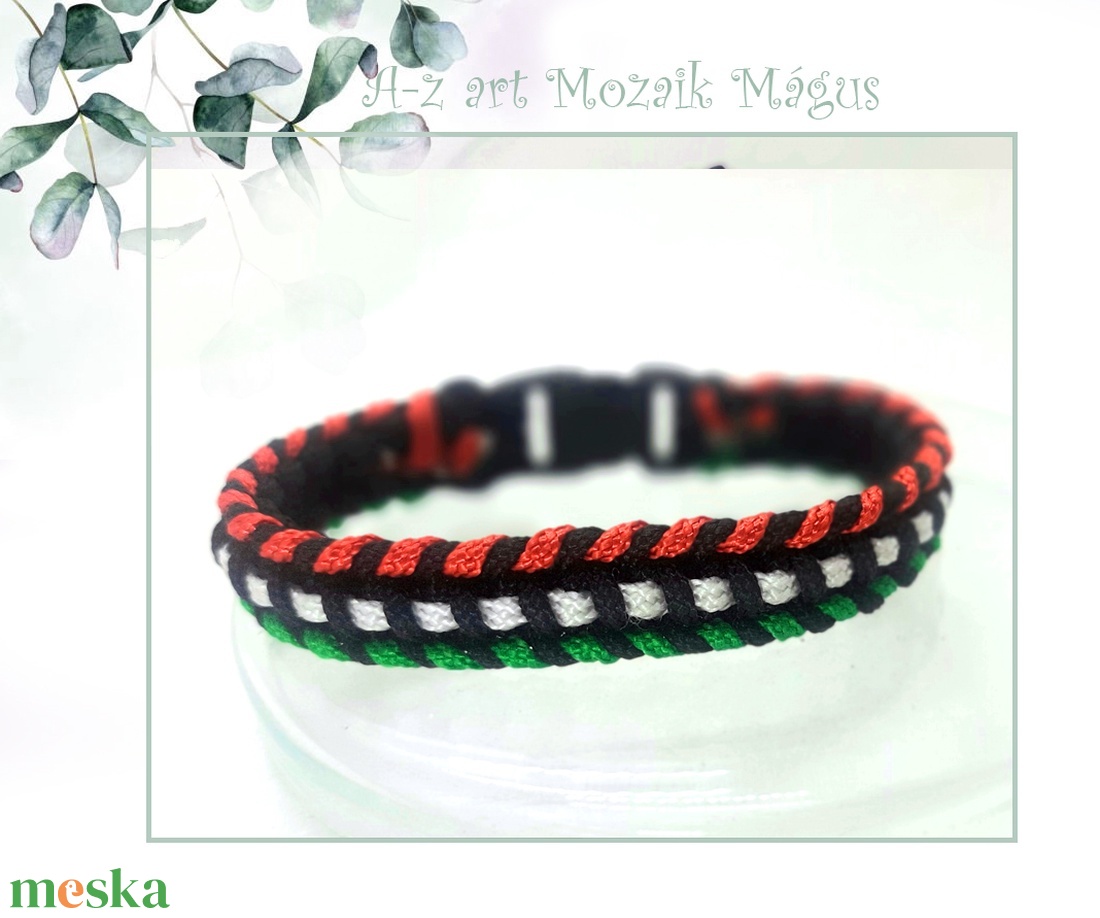 Keskeny nemzeti paracord karkötő - ékszer - karkötő - fonott karkötő - Meska.hu Keskeny nemzeti paracord karkötő - ékszer - karkötő - fonott karkötő - Meska.hu