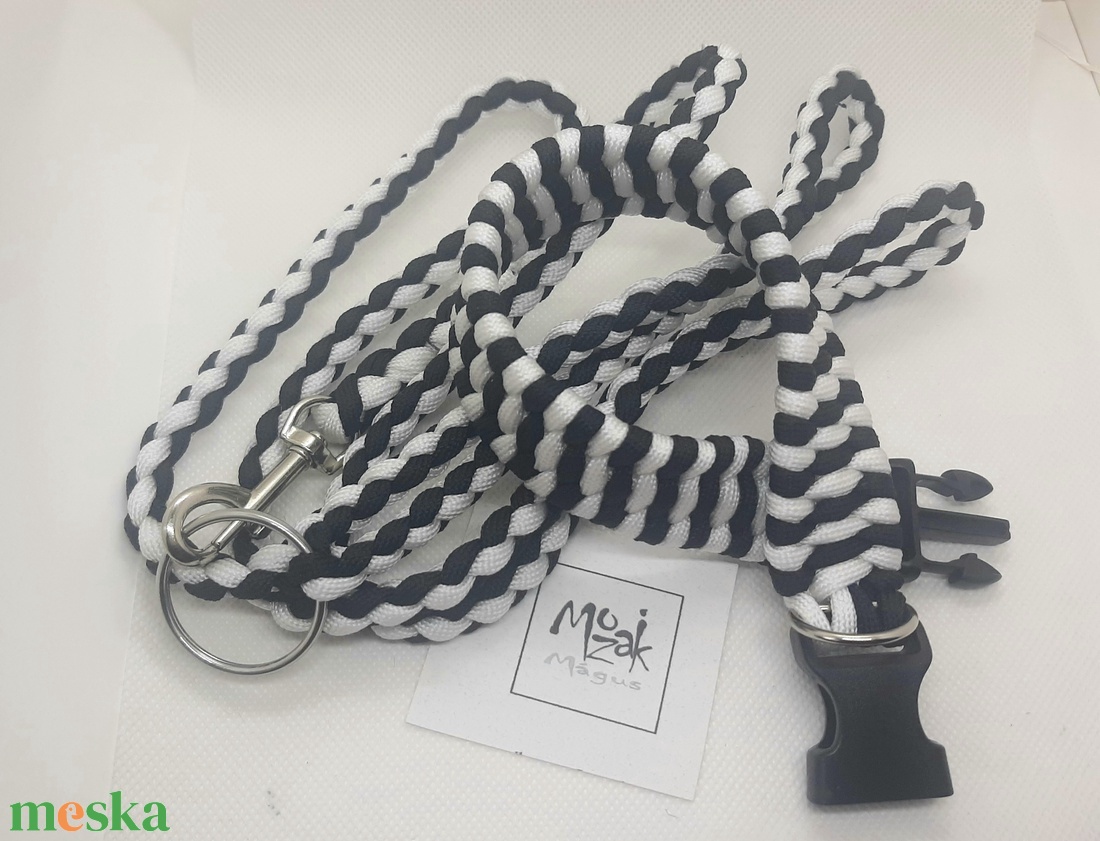 Zebra Paracord nyakörv szett - ékszer - karkötő - fonott karkötő - Meska.hu Zebra Paracord nyakörv szett - ékszer - karkötő - fonott karkötő - Meska.hu