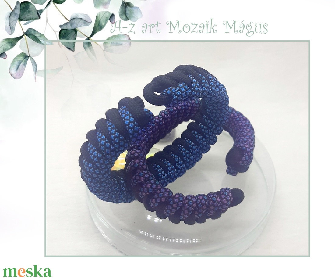 Paracord karkötő CÁPAFOG - ékszer - karkötő - fonott karkötő - Meska.hu
