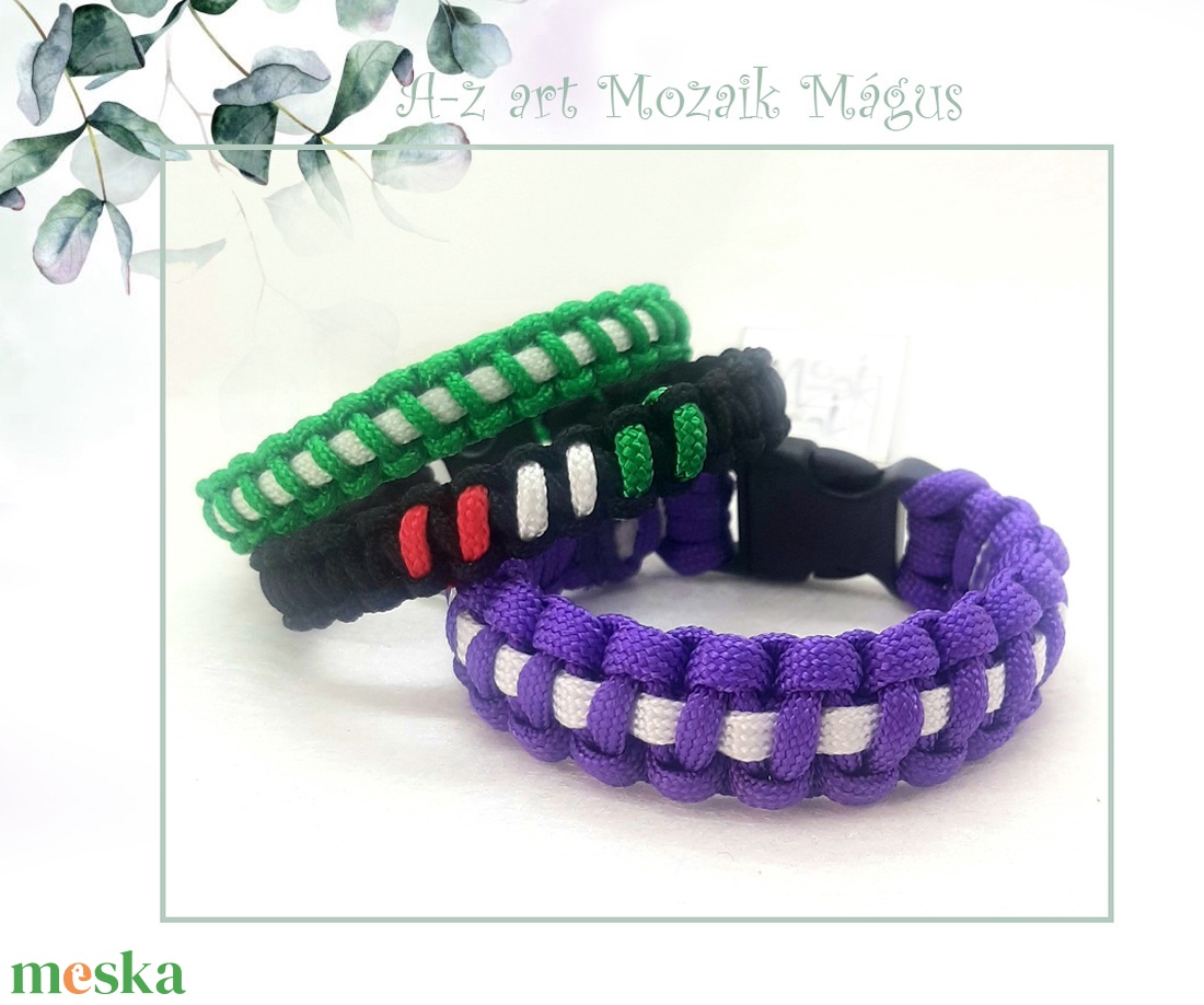 Paracord karkötő Szurkolásra - ékszer - karkötő - fonott karkötő - Meska.hu Paracord karkötő Szurkolásra - ékszer - karkötő - fonott karkötő - Meska.hu