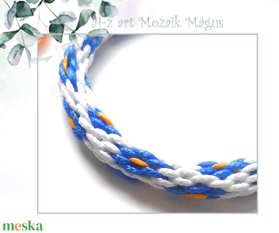 Nefelejcs karkötő - ékszer - karkötő - fonott karkötő - Meska.hu