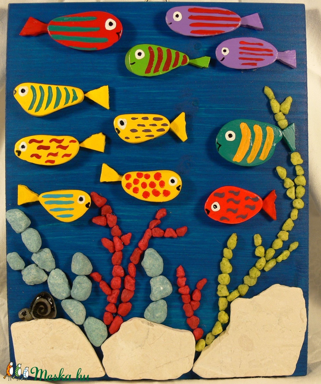 Akvárium nagy - kavicskép -  - Meska.hu