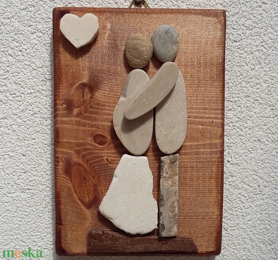 Babavárás - kavicskép - otthon & életmód - dekoráció - kép & falikép - kavics kép - Meska.hu