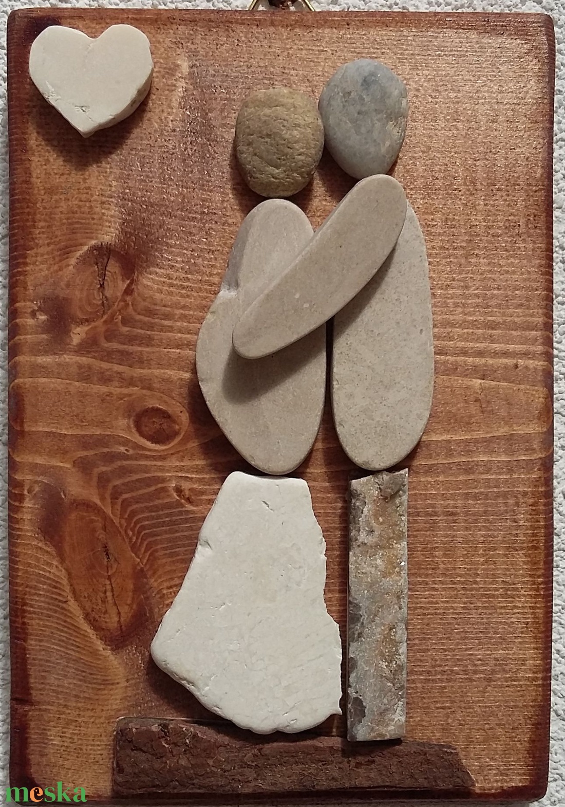 Babavárás - kavicskép - otthon & életmód - dekoráció - kép & falikép - kavics kép - Meska.hu