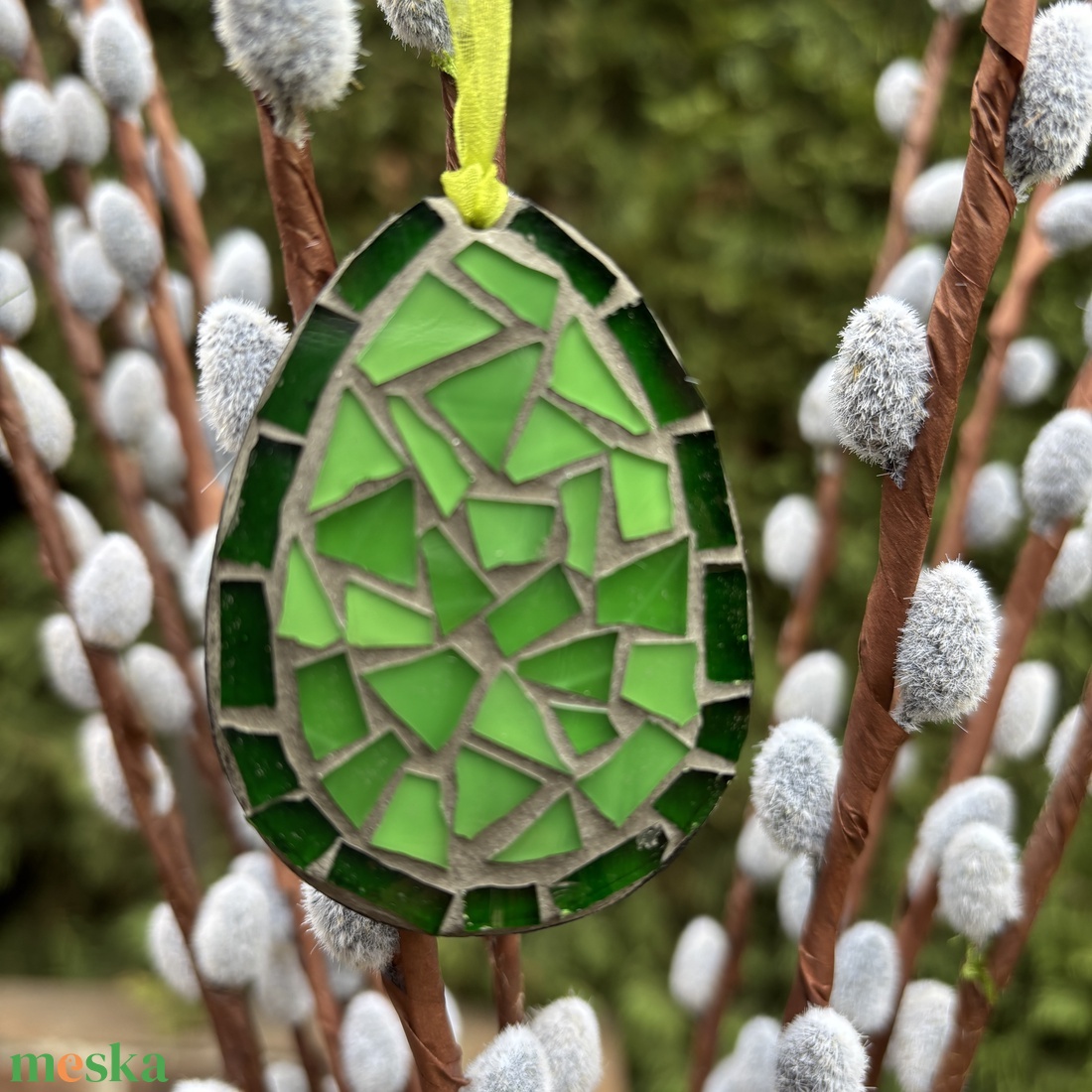 Akasztható üvegmozaik tojás - otthon & életmód - dekoráció - dísztárgy - Meska.hu