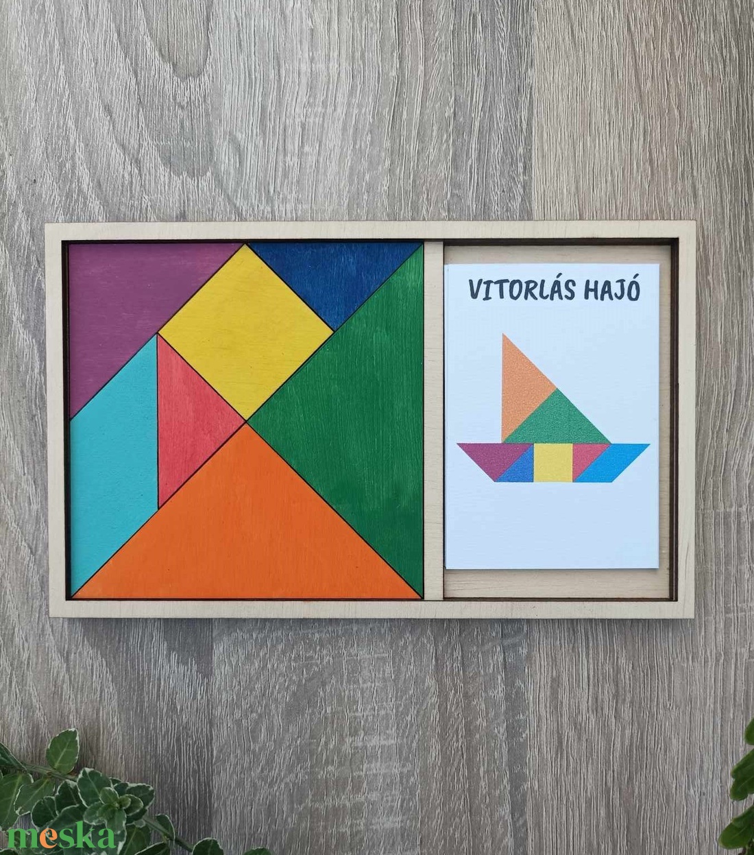 Tangram kirakó - játék & sport - készségfejlesztő és logikai játék - logikai játékok - Meska.hu