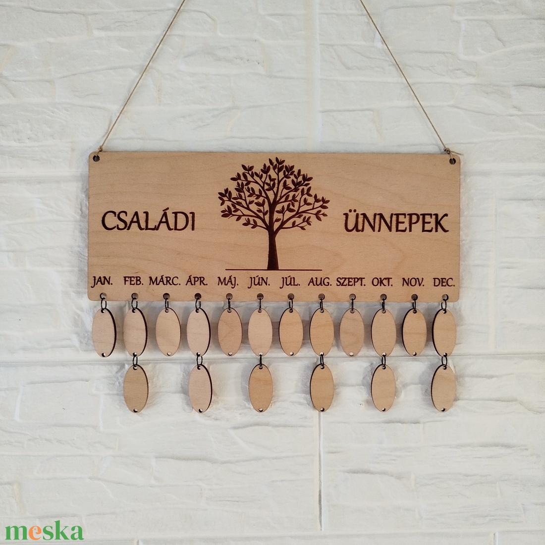 Családi ünnepek öröknaptár - otthon & életmód - dekoráció - fali és függő dekoráció - falinaptár & öröknaptár - Meska.hu