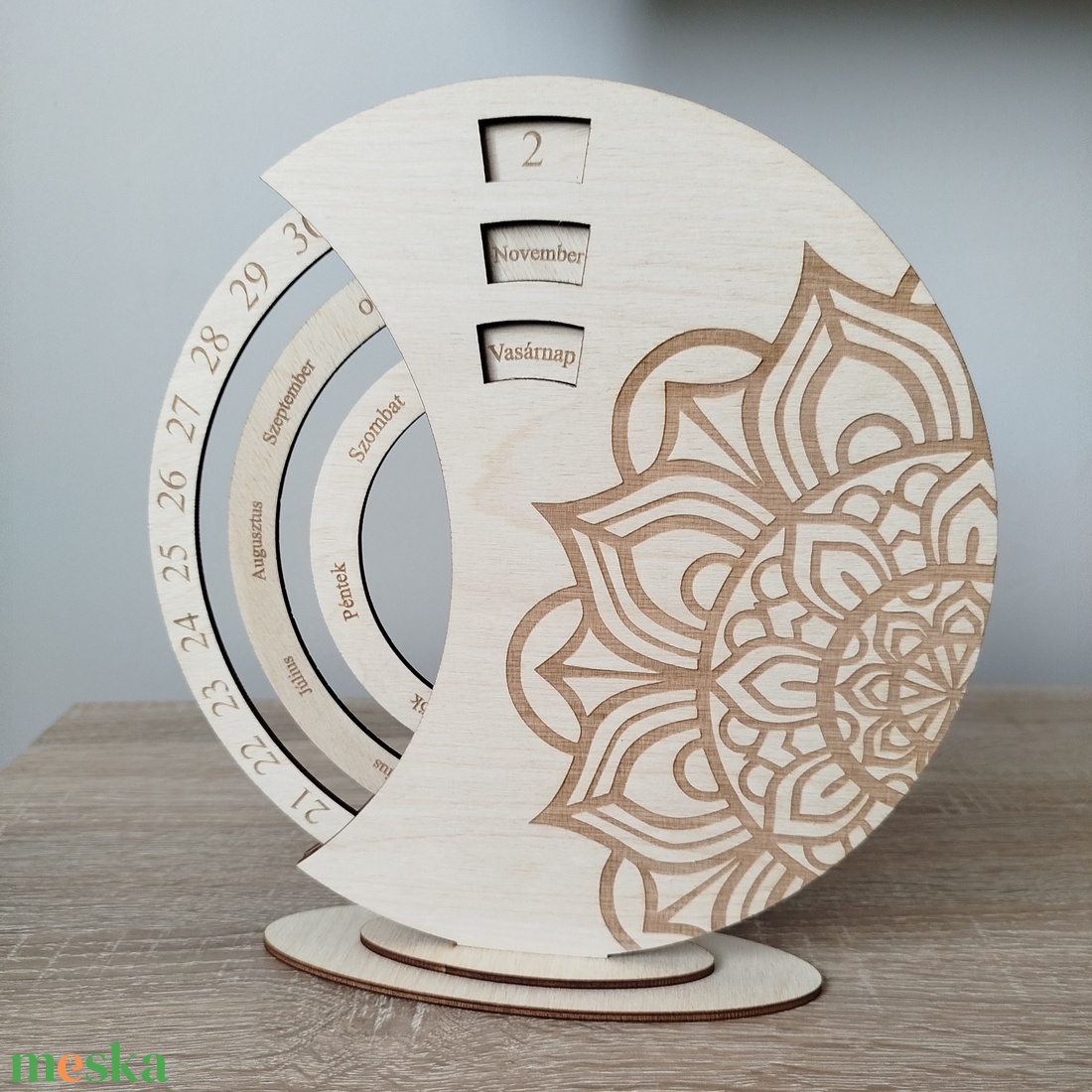 Mandala öröknaptár - otthon & életmód - dekoráció - fali és függő dekoráció - falinaptár & öröknaptár - Meska.hu