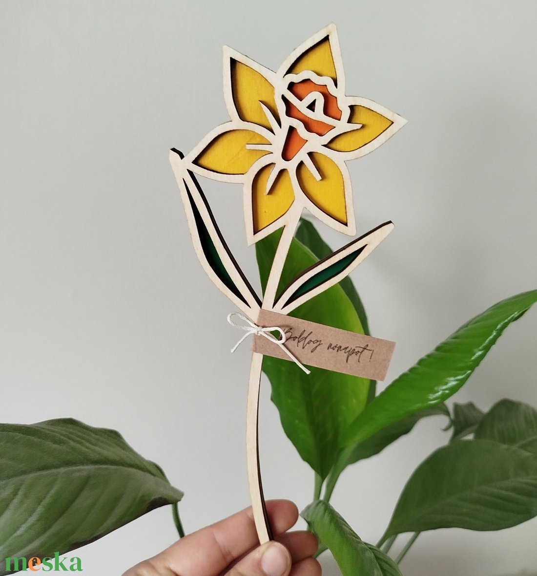 Nőnapi fa nárcisz - kellékek & szerszámok - dekorációs kellékek - virágfej - Meska.hu