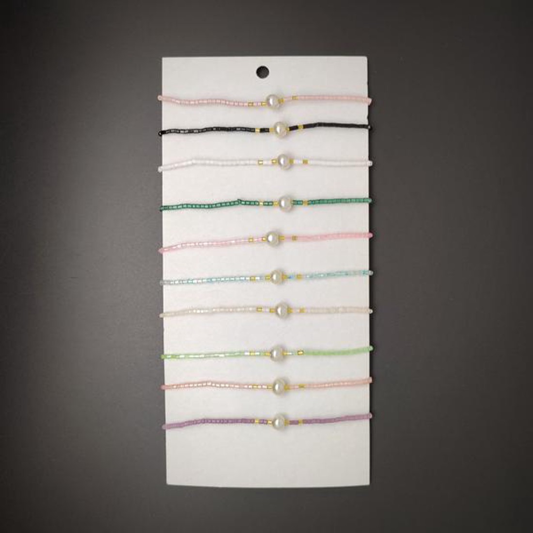 Állítható műanyag gyöngy karkötő csomag 10db - ékszer - karkötő - Meska.hu