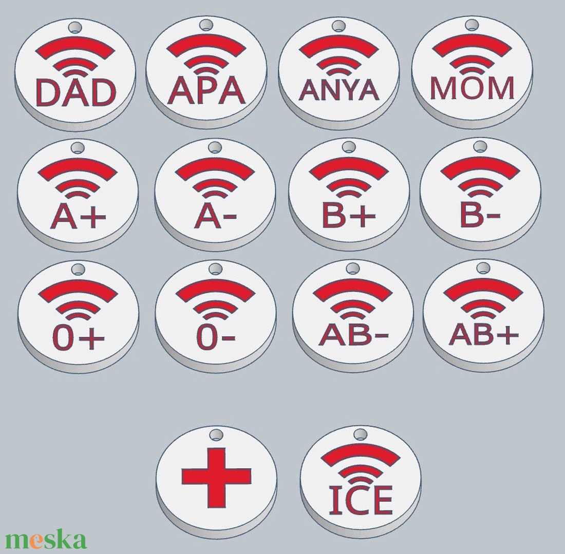 Életmentő OKOS Kulcstartó / Táskadísz � NFC technológiával - táska & tok - kulcstartó & táskadísz - kulcstartó - Meska.hu