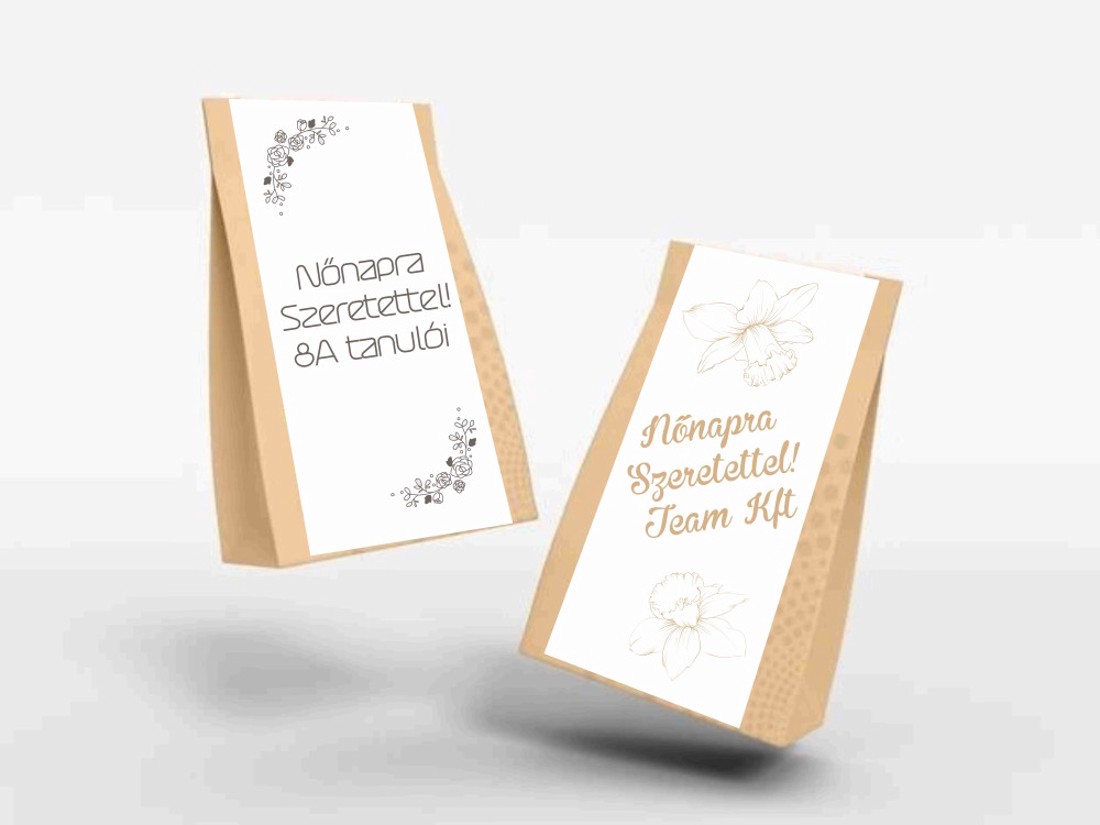 Nőnapi ajándék doboz cukrozott mandulával - otthon & életmód - dekoráció - dísztárgy - Meska.hu