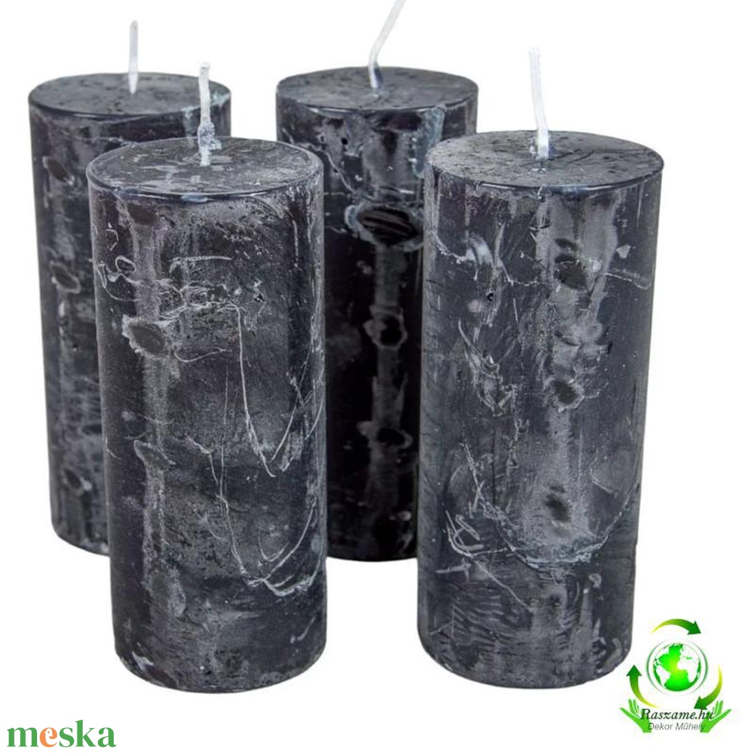 Rusztikus gyertya 50 x 120 mm - fekete szett - kellékek & szerszámok - vegyes alapanyag - Meska.hu Rusztikus gyertya 50 x 120 mm - fekete szett - kellékek & szerszámok - vegyes alapanyag - Meska.hu