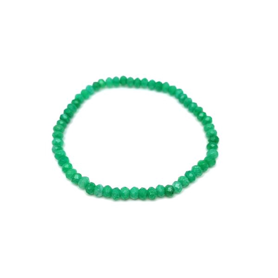 Achát faz szin fűzöld korong karkötő 4x3mm - ékszer - karkötő - ásványkarkötő - Meska.hu