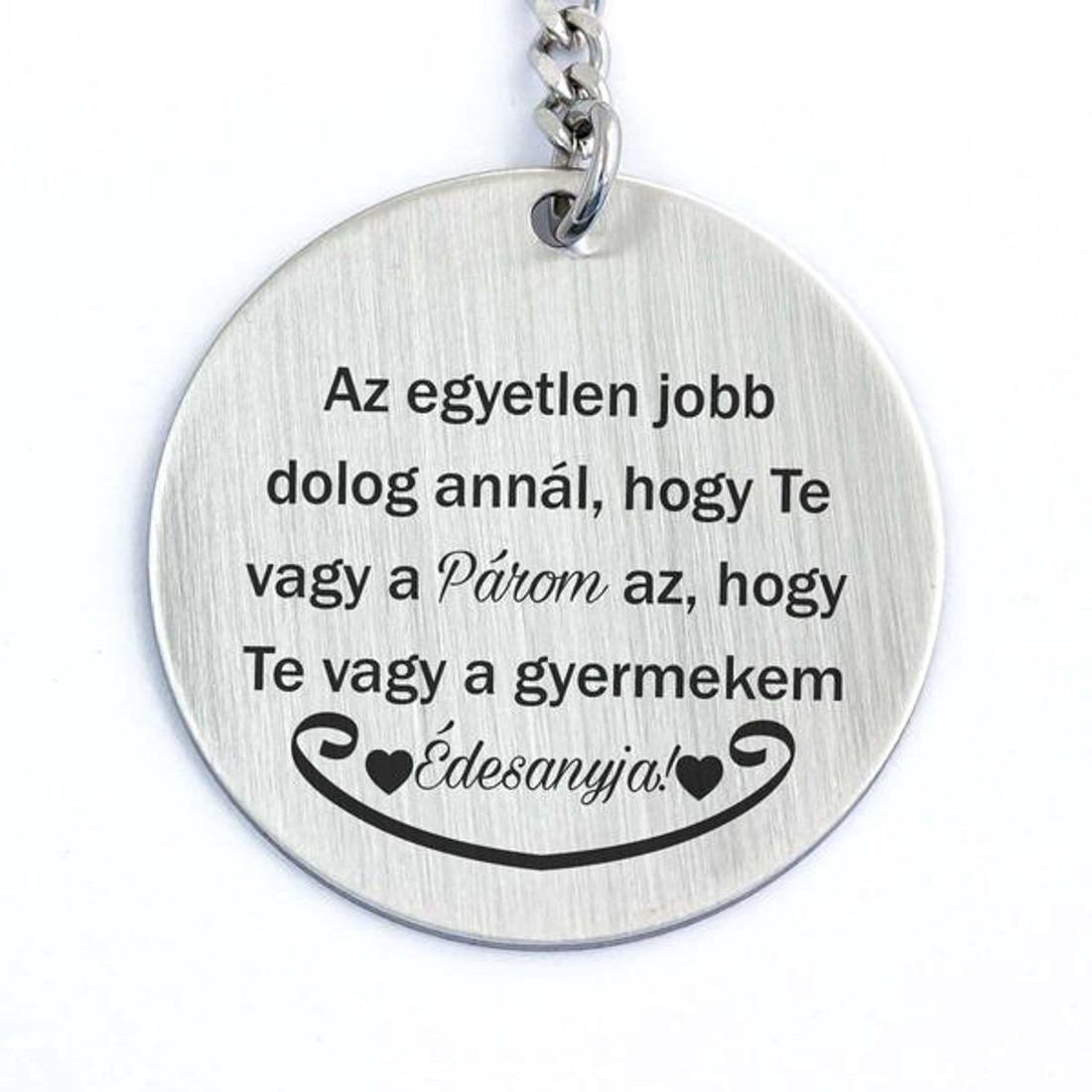 Te vagy a Párom és Anya acél medálos kulcstartó - táska & tok - kulcstartó & táskadísz - kulcstartó - Meska.hu Te vagy a Párom és Anya acél medálos kulcstartó - táska & tok - kulcstartó & táskadísz - kulcstartó - Meska.hu