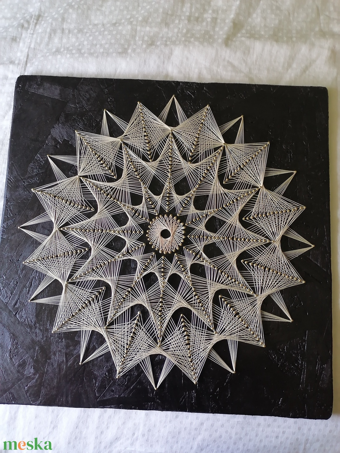 Fonal grafika mandala  - otthon & életmód - dekoráció - spiritualitás - mandala - Meska.hu