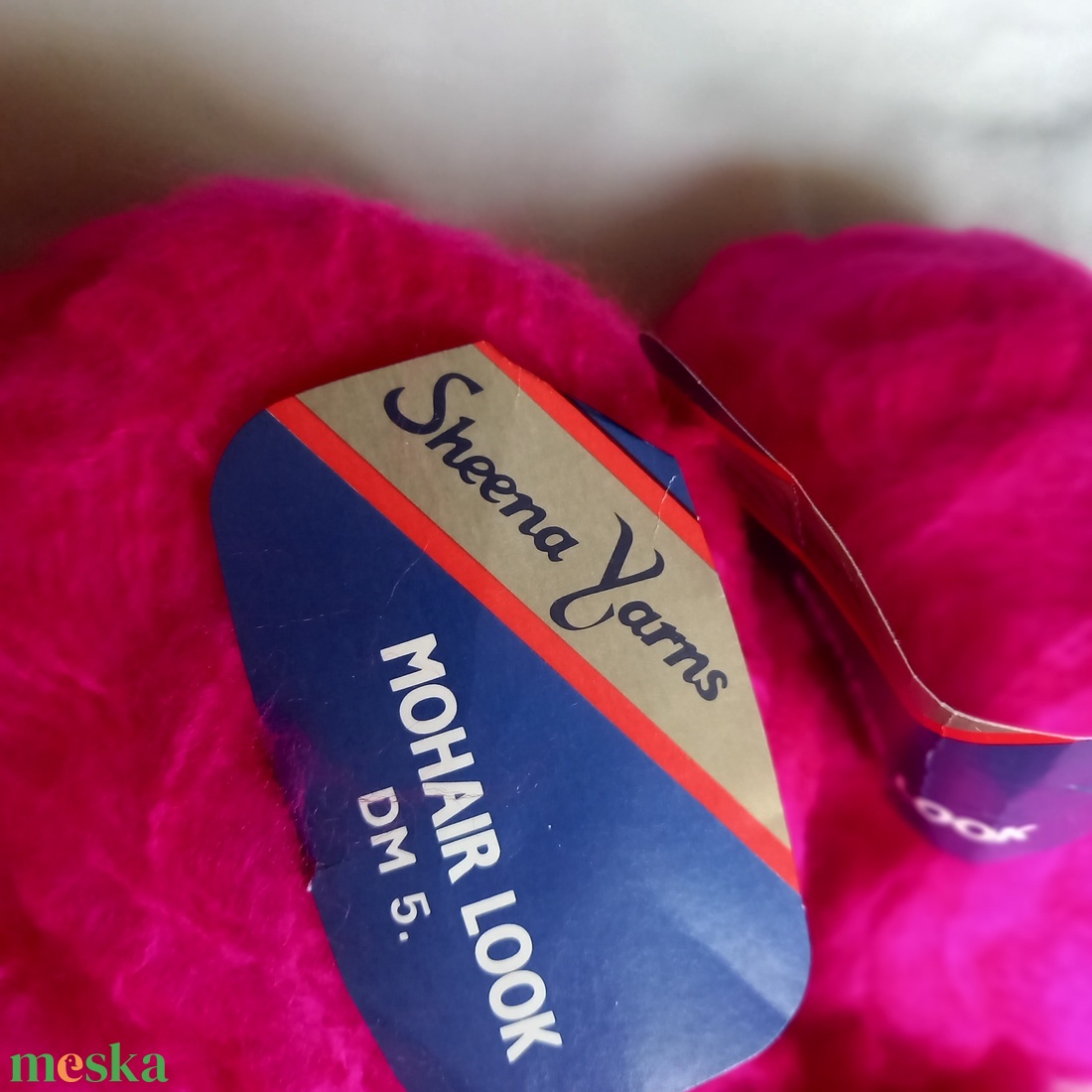 Sheena Yarms márkájú ciklámen bolyhozott mohair kötőfonal - kellékek & szerszámok - rövidáru - fonal, cérna - kevert fonal - Meska.hu