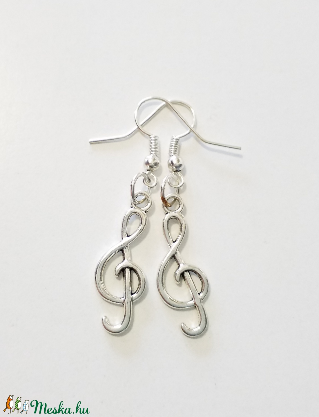 Violinkulcs fülbevaló  - ékszer - fülbevaló - lógó fülbevaló - Meska.hu Violinkulcs fülbevaló  - ékszer - fülbevaló - lógó fülbevaló - Meska.hu