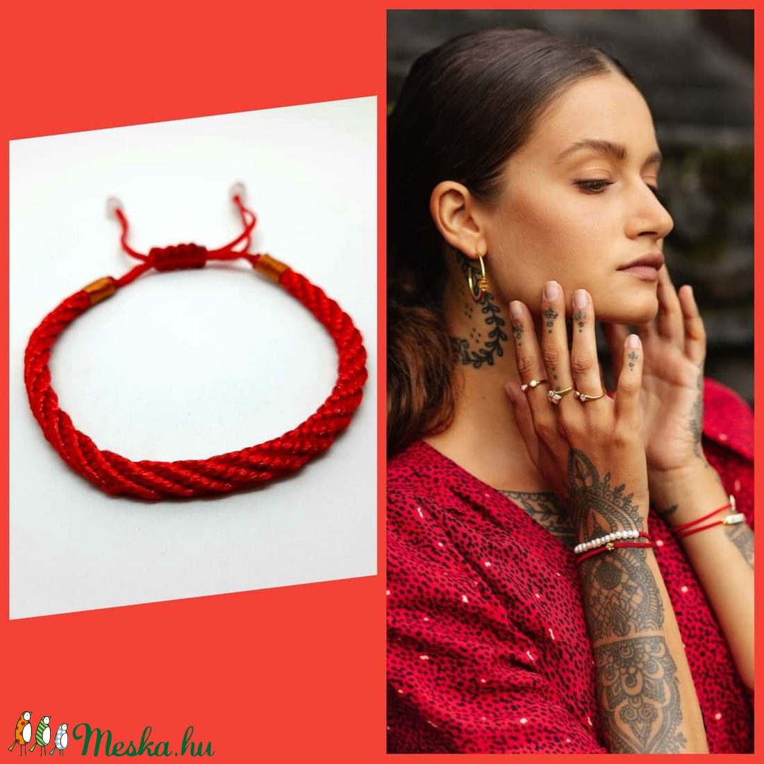 Piros védelmező, szerencsehozó zsinórkarkötő - ékszer - Meska.hu Piros védelmező, szerencsehozó zsinórkarkötő - ékszer - Meska.hu