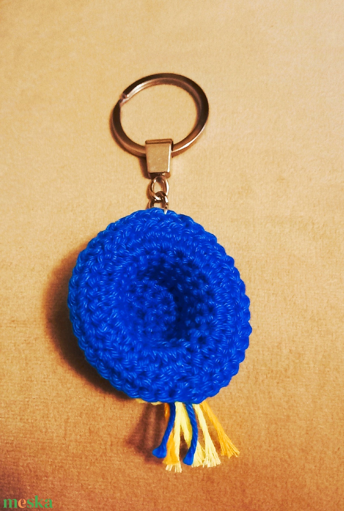 Horgolt kalap kulcstartó - táska & tok - kulcstartó & táskadísz - kulcstartó - Meska.hu