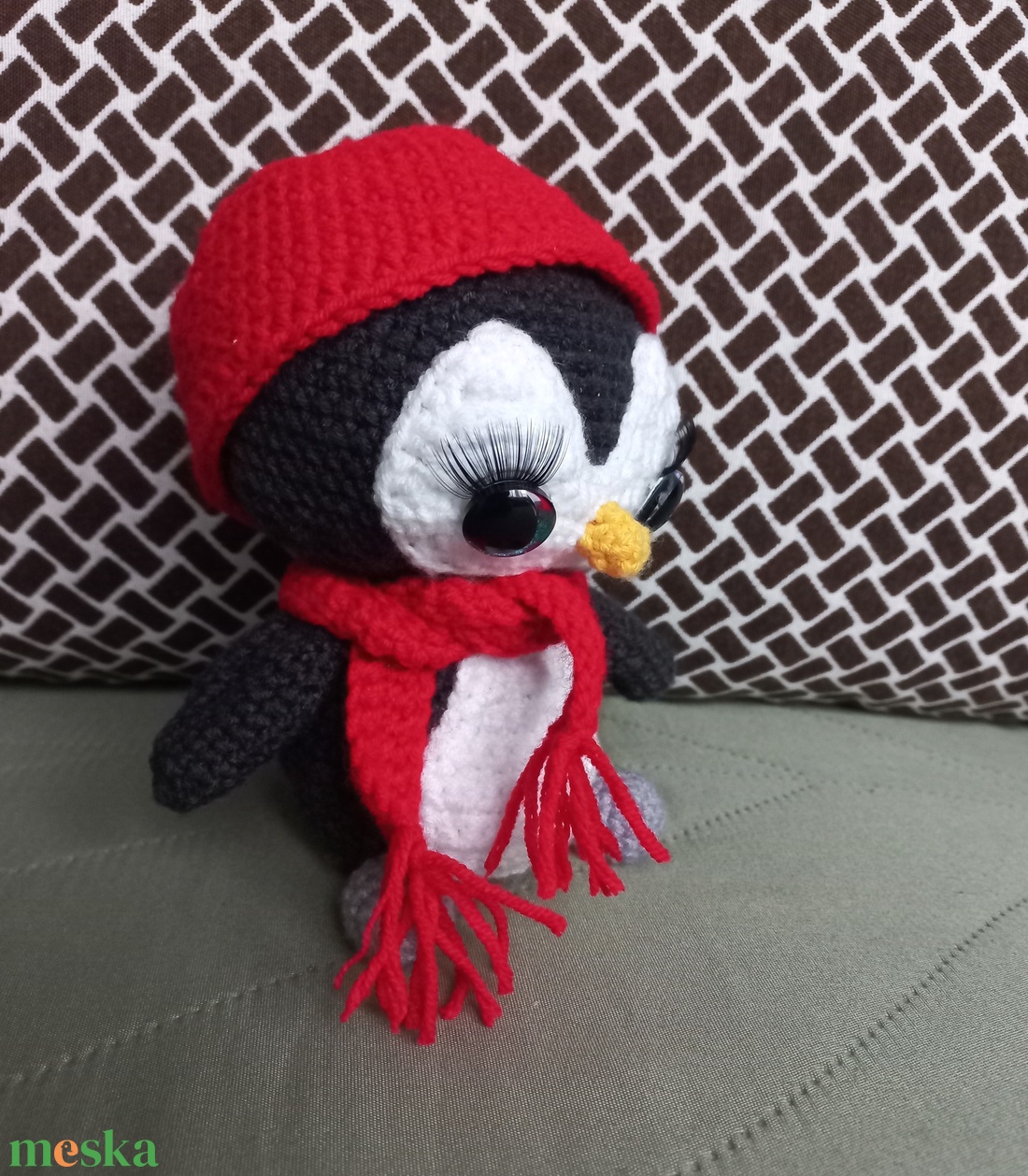 Horgolt pingvin - játék & sport - plüssállat & játékfigura - más figura - Meska.hu